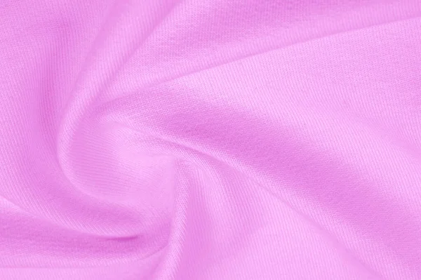 Vzorek pozadí textury textilie je pletená růžová. Pohled na f — Stock fotografie