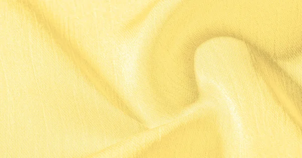Háttér, mintázat, textúra, tapéta, sárga selyem anyagból. Ez — Stock Fotó