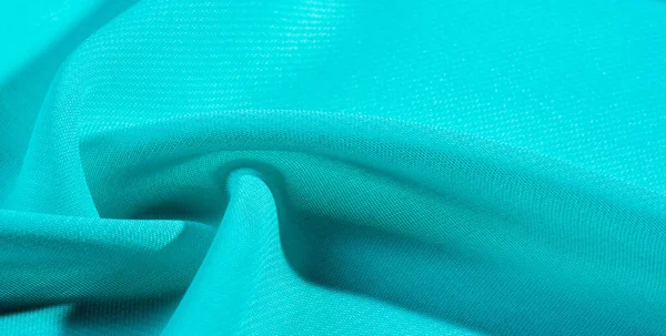 Texture background pattern  blue silk fabric. this silk organza — Stock Photo, Image