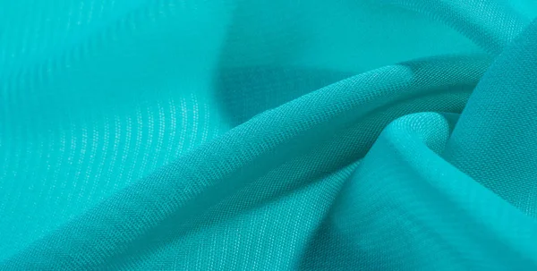 Textúra háttérmintázat kék selyem szövet. Ez a selyem organza — Stock Fotó