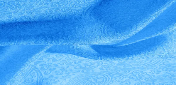 감촉 배경 무늬 패브릭 꽃 장식 블루. 이 콜 — 스톡 사진