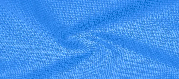 Textura de fundo, padrão Tecido lã quente com azul costurado — Fotografia de Stock