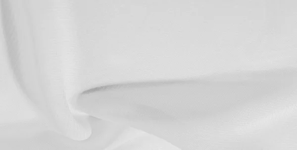 흰색 실크 직물의 질감 배경 패턴. 이 실크 오르간 — 스톡 사진