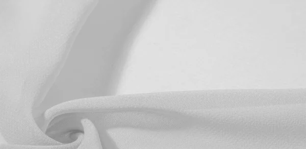 Pola latar belakang tekstur. Kain sutra putih dengan matt halus — Stok Foto