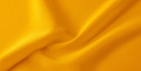 Gambar Latar belakang tekstur kuning kain sutra xanthous — Stok Foto