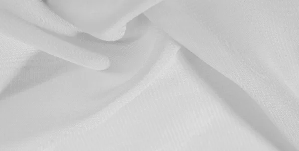 Textur bakgrundsmönster av vitt sidentyg. Detta silkes organ — Stockfoto