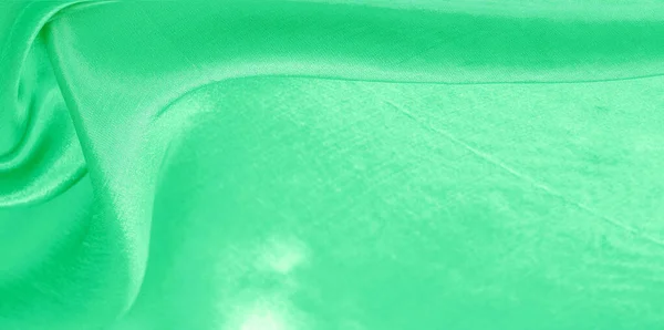 Pola, latar belakang, pola, tekstur, kain sutra hijau. Ini u — Stok Foto