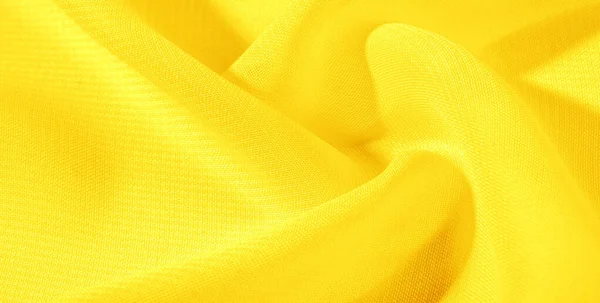 텍스처 배경 패턴 노란색 실크 직물. 이 실크 오간자 — 스톡 사진