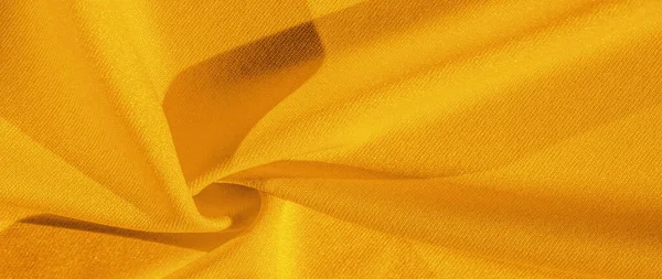 Texture, sfondo, tessuto di seta, fazzoletto della donna gialla; D — Foto Stock