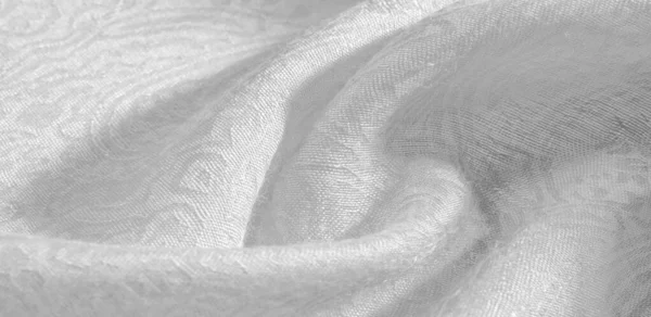 Texture sfondo modello tessuto floreale ornamento bianco. Questo co — Foto Stock