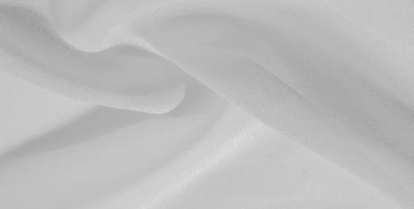 Textur bakgrundsmönster av vitt sidentyg. Detta silkes organ — Stockfoto