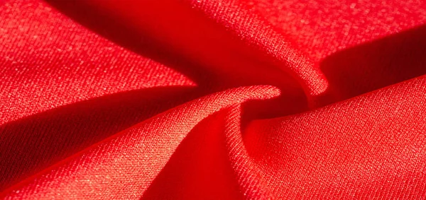Tekstur, latar belakang, kain sutra merah selendang perempuan Convenient untuk — Stok Foto