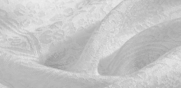 Textura fondo patrón tela floral ornamento blanco. Este co — Foto de Stock