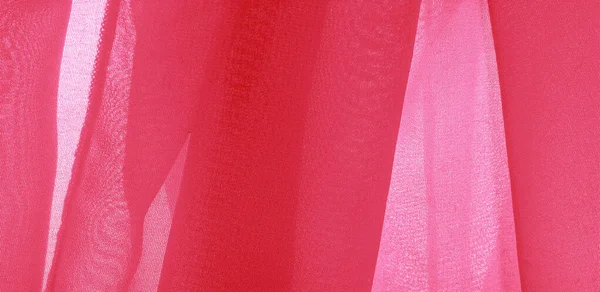 Textura padrão de fundo. Tecido de seda vermelha com um fosco sutil — Fotografia de Stock