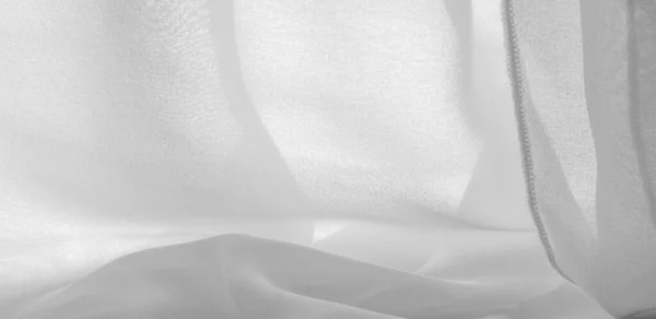 Texture fond motif. Tissu en soie blanche avec un subtil mat — Photo
