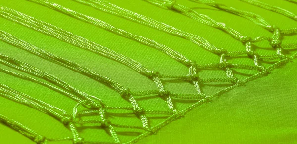 Texture de fond du tissu de soie. C'est une salade verte naturelle. — Photo