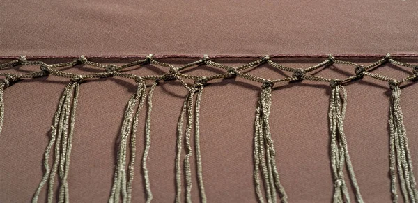 Bakgrund konsistens av sidentyg. Detta är en naturlig brun halsduk — Stockfoto