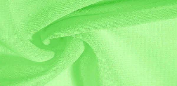 Pola latar belakang tekstur. Kain sutra hijau dengan matt halus — Stok Foto