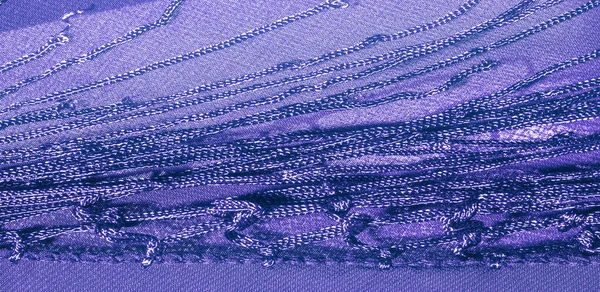Achtergrond textuur van zijde stof. Dit is een natuurlijke paars blauw — Stockfoto