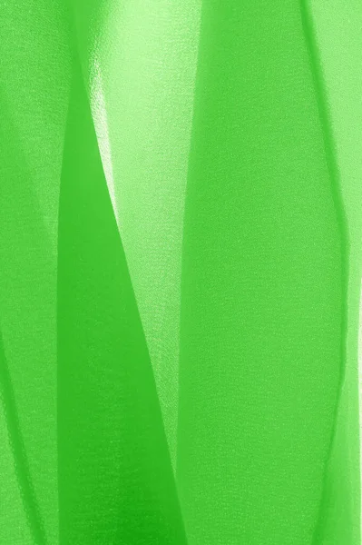 Textura padrão de fundo. Tecido de seda verde com um fosco sutil — Fotografia de Stock