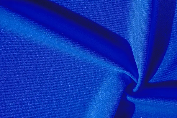 Textura, fondo, tela de seda, chal azul para mujer Conveniente — Foto de Stock