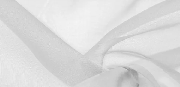 Tissu de soie blanc motif de texture. Il est également parfait pour votre d — Photo