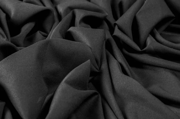 Fond texturé Plans, Tissu noir. Ce tissu léger de li — Photo