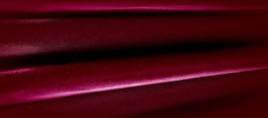 doku, kırmızı ipek kumaş panoramik fotoğraf. İpek Dük ruh saton -