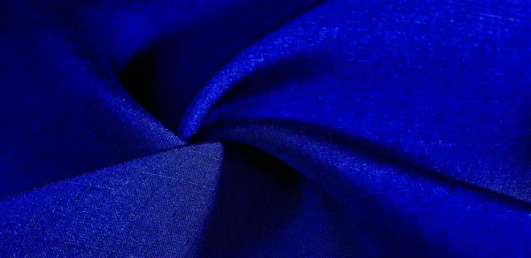 Textura, fondo, patrón, color azul, tela. tela de algodón — Foto de Stock