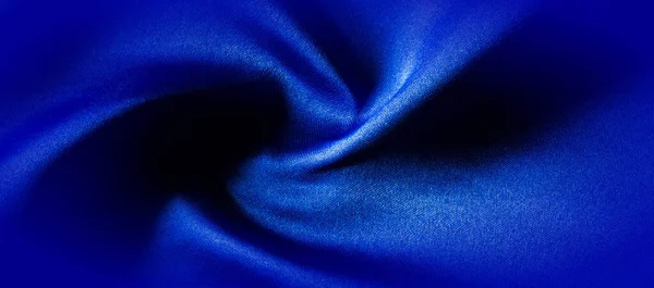 Textura, Tela de seda azul, Hecho solo para el estado de ánimo que introd — Foto de Stock