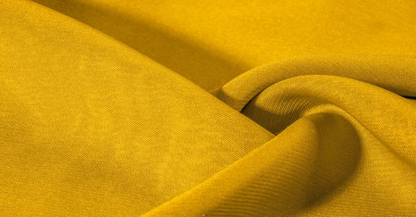 Vzor Pozadí Textury Žlutá Hedvábná Tkanina Jemným Matným Leskem — Stock fotografie