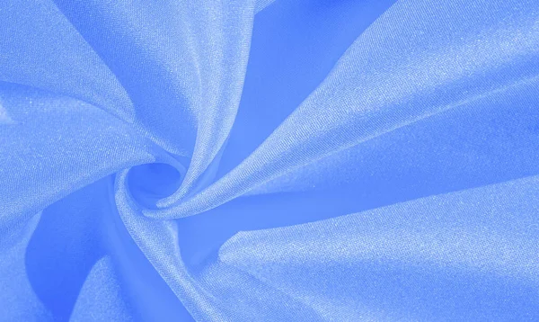 Textuur, achtergrond, patroon, zijde blauwe stof. Crêpe satijn op t — Stockfoto