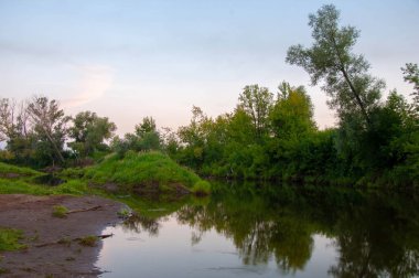 Yaz manzarası fotoğrafı, Şafak vakti gün batımı güzel resimler