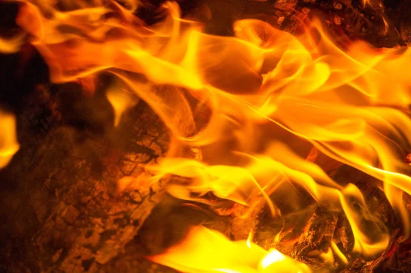 Fire in its most common form can lead to a fire that can cause p — Stock Photo, Image