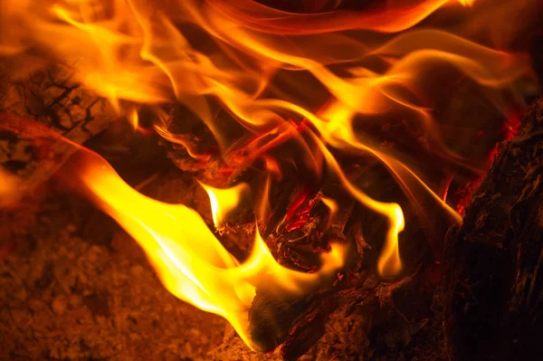 Fire in its most common form can lead to a fire that can cause p — Stock Photo, Image