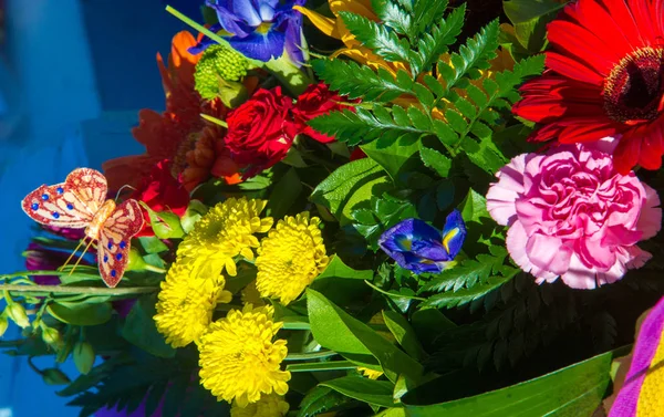 Букет Квітів Привабливо Організована Група Квітів Особливо Подарована Подарунок Або — стокове фото