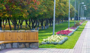 Çiçek düzenlemesi şehir sokaklarına renk getiriyor, çiçekli şehir yatakları, çevresel sorumluluk ve güzelleştirme toplumsal katılımla ve rekabet zorluğuyla.