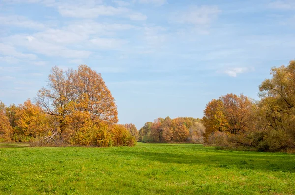 Podzim opustil golfové hřiště — Stock fotografie