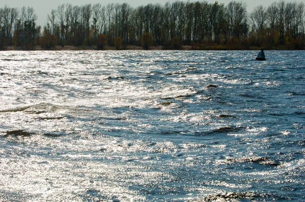 storm water, the river in the fall