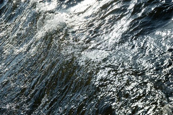 テクスチャ背景。沈みゆく太陽の下の水 — ストック写真