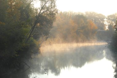 Sonbahar sisi gün doğumu