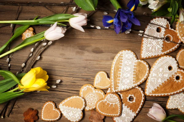 Ručně malované-soubory cookie — Stock fotografie