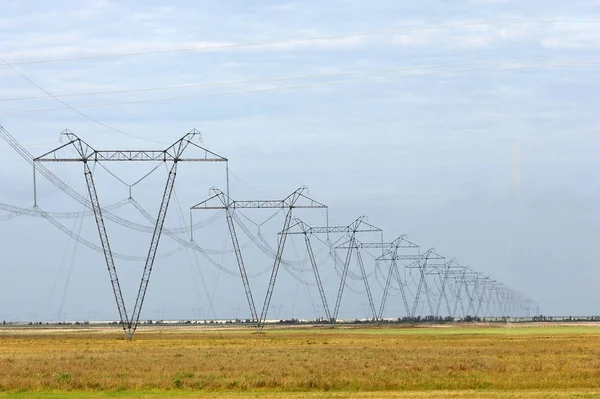 Power Poles Sky — Stock Photo, Image