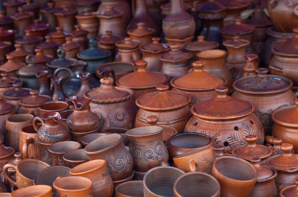 Garncarstwo, ceramika, clayware, naczynia, Kamionka — Zdjęcie stockowe