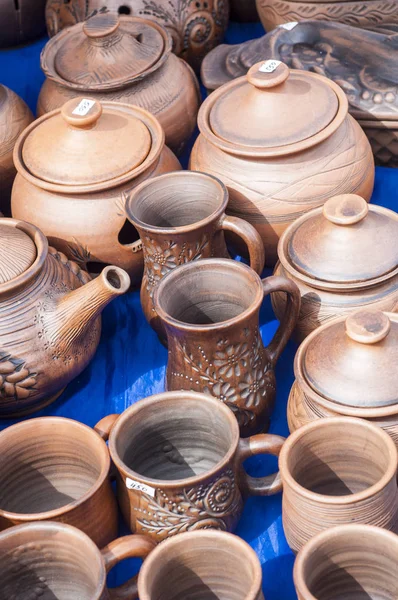 Seramik, çanak çömlek, clayware, çanak çömlek, taş — Stok fotoğraf