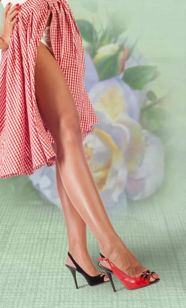Nohy dívka — Stock fotografie