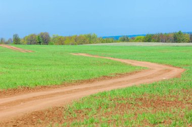 İlkbahar günü Road Country