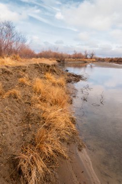 Bahar bozkırında nehir