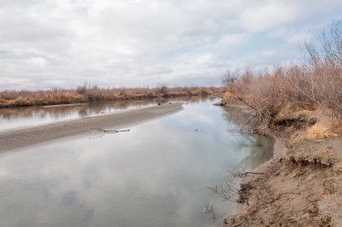 Bahar bozkırında nehir