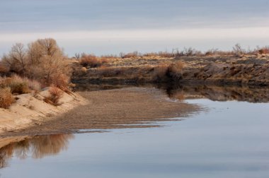 Bahar bozkırında nehir